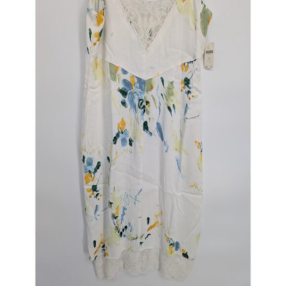 NWT By Anthropologie Lace Button-Front Slip Dress Size 16P Petites Ivory #ND455 - Picture 6 of 13